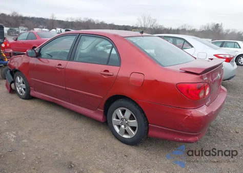 2006 Toyota Corolla S из США, поврежденный, VIN 2T1BR32E76C697688